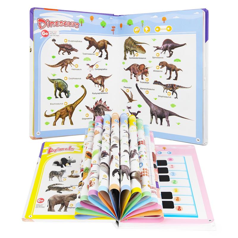 Libro de lectura en inglés/My First English Toy Sounds - ¡470+ palabras, 21 temas y divertidos juegos de palabras! ¡El juguete perfecto para los niños! 🇬🇧🔊