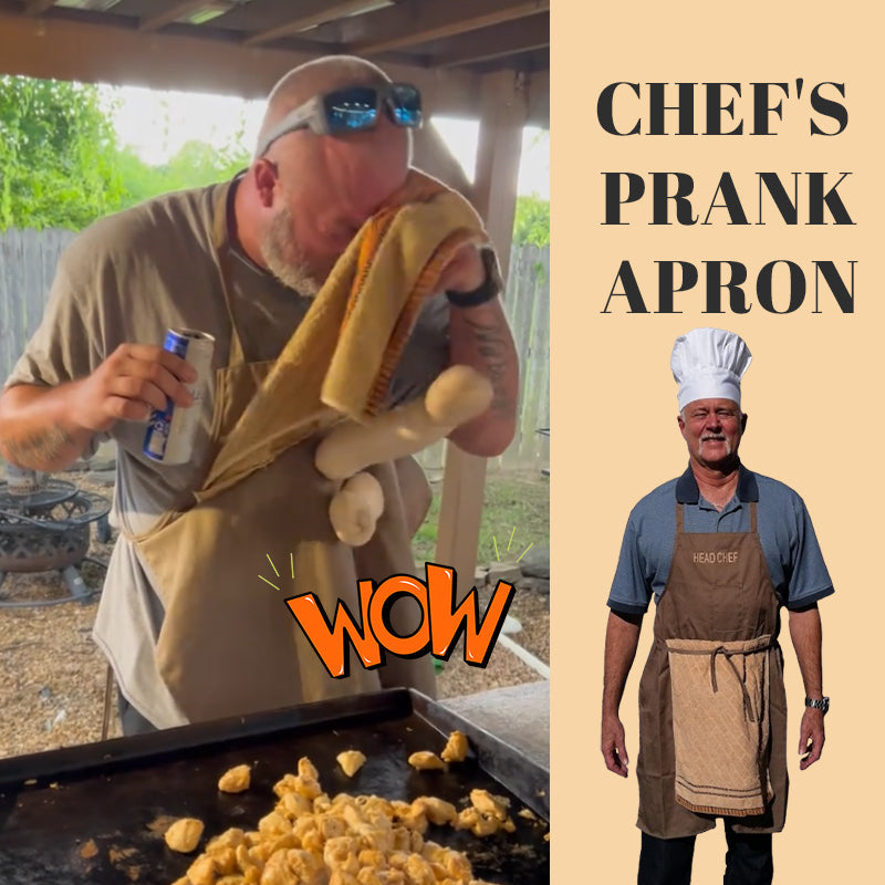 Delantal de broma del chef