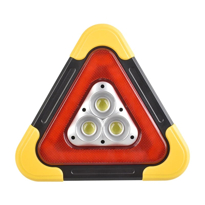 Luz de advertencia triangular de emergencia solar 3 en 1