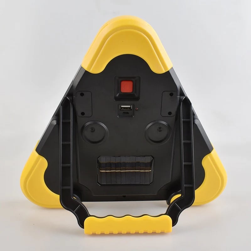 Luz de advertencia triangular de emergencia solar 3 en 1