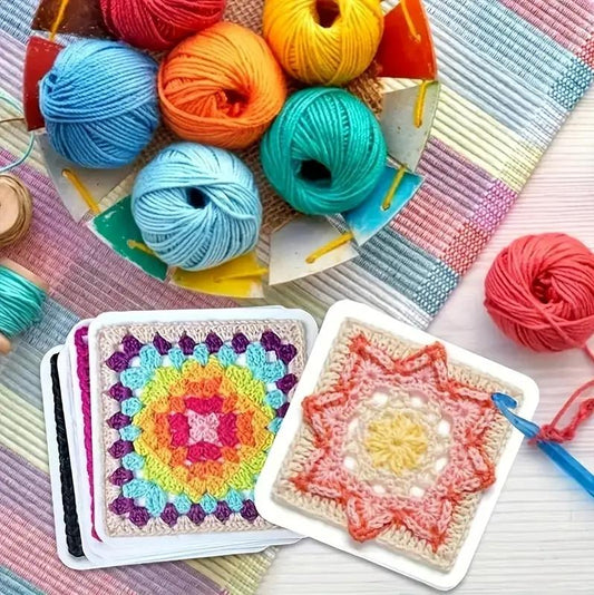 [50 modelos únicos]Mama Needle Juego de tarjetas de ganchillo