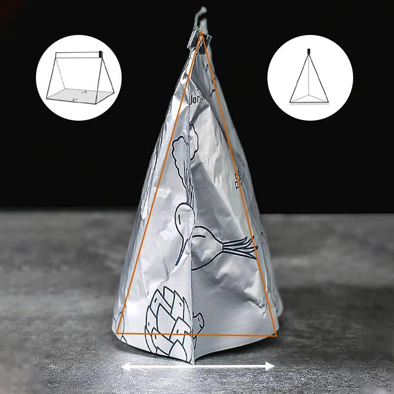 Papel de aluminio antibacterias bolsa de conservación/bolsa de almacenamiento reutilizable con cierre de papel de aluminio
