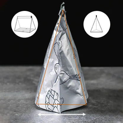 Papel de aluminio antibacterias bolsa de conservación/bolsa de almacenamiento reutilizable con cierre de papel de aluminio