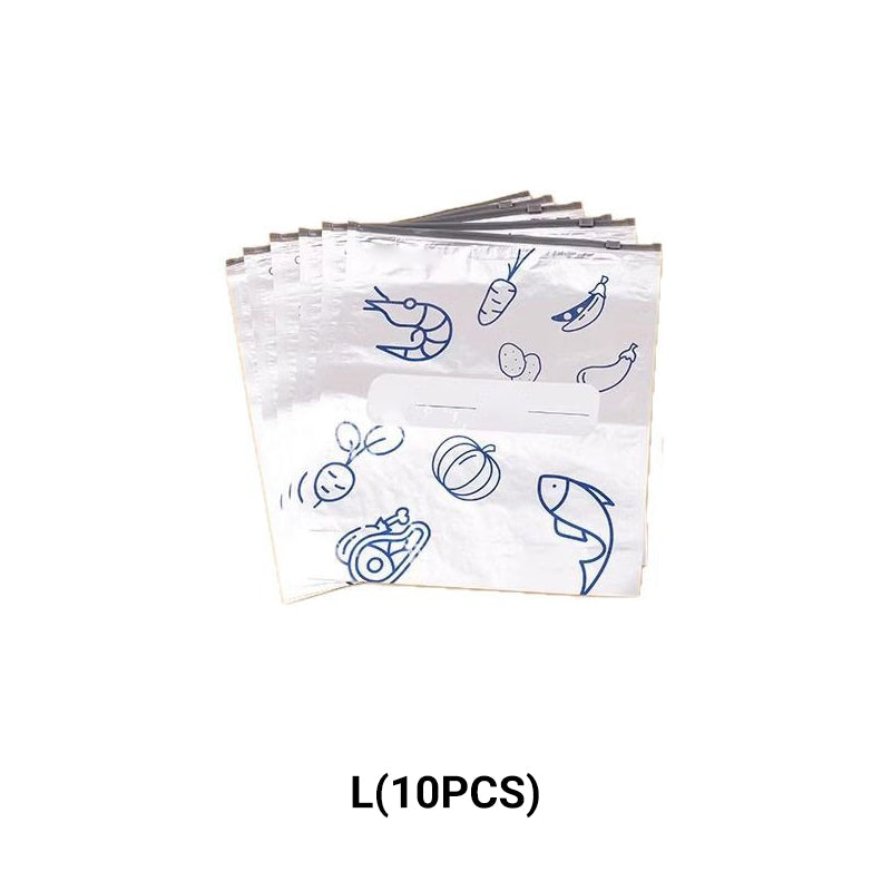 Papel de aluminio antibacterias bolsa de conservación/bolsa de almacenamiento reutilizable con cierre de papel de aluminio