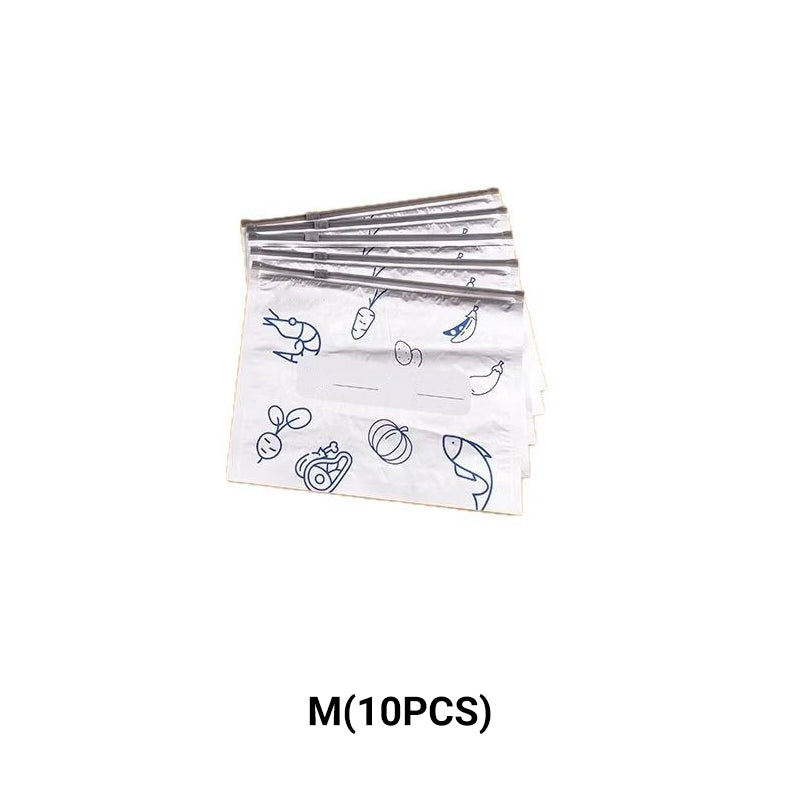 Papel de aluminio antibacterias bolsa de conservación/bolsa de almacenamiento reutilizable con cierre de papel de aluminio